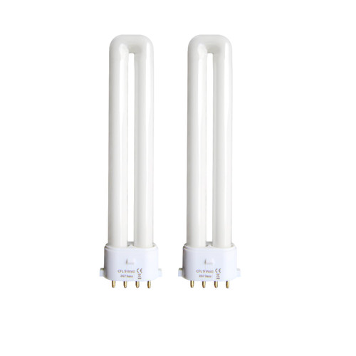 9 Watt 2G7 Base CFL Light Bulb,Replacement for Satco S8365,6416,Coleman Lantern Bulb,Rayovac F9w-1 Light Bulb,CF9DS/E/841,4 Pin 2G7 Base,4100K 2PACK 9 Watt 2G7 Base CFL Light Bulb,Replacement for Satco S8365,6416,Coleman Lantern Bulb,Rayovac F9w-1 Light Bulb,CF9DS/E/841,4 Pin 2G7 Base,4100K 2PACK