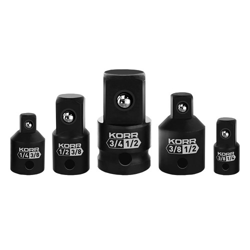 KORR Tools KSS010 5pc Impact Driver Conversion set | Reducer Set | Socket Adapter