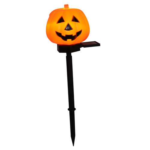 Angoily Solar Pumpkin Lantern Light up Pumpkin Decor Halloween Garden Decoration Pumpkin Stake Lights Outdoor Solar lamp Outdoor Halloween Decorations Outdoor Exterior Solar Lights LED