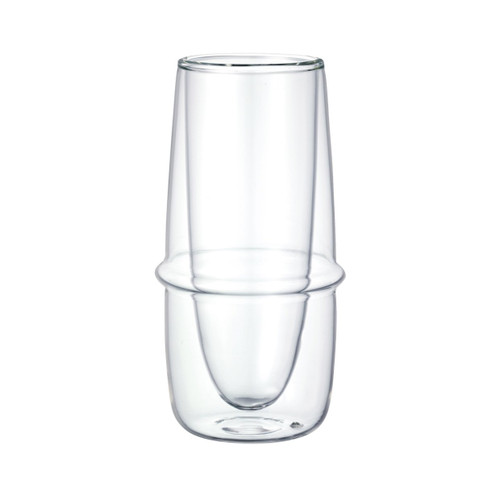 KINTO 23109 KRONOS Double Wall Champagne Glass, 5.3 fl oz (160 ml), Transparent