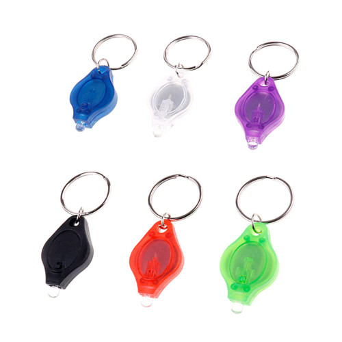 JWISLAND (Pack of 6) Ultra Bright LED Mini Flashlight Keychain, White Tiny LED Keychain Light, Keychain LED Flashlight