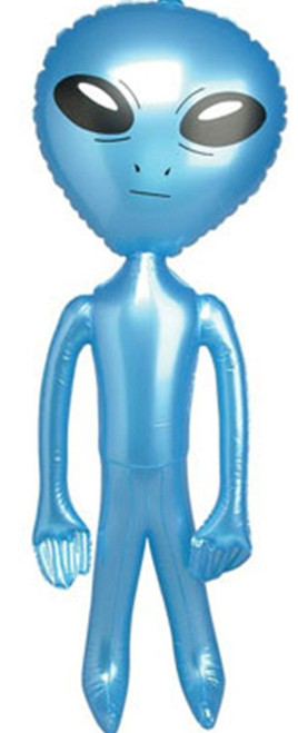 Rhode Island Novelty 2' Blue Inflatable Martian Alien Prop Toy Decoration