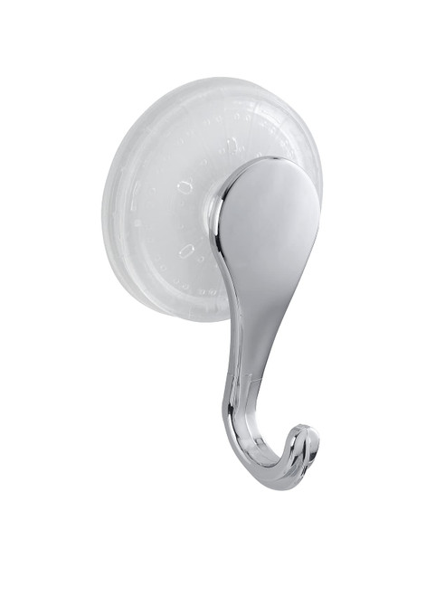 WENKO Shiny Suction Hook Set, Silver, 5.7 x 5 x 9 cm