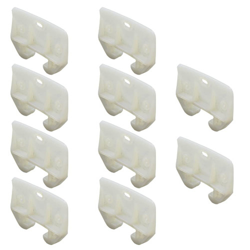 Yardwe Drawer Slide 10pcs Plastic Drawer Guides Drawer Track Guides Replacement Furniture Parts for Dressers Hutches Drawer Systems