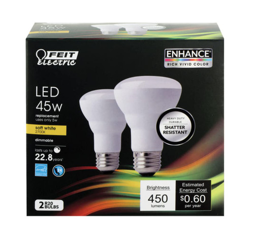 Feit Electric 42539 - R20DM/927CA/2 R20 Flood LED Light Bulb