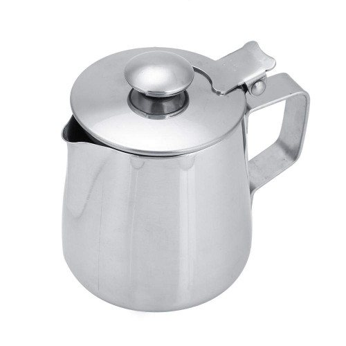 Milk Frothing Cup, Stainless Steel Espresso Coffee Steaming Pitchers with Lid Milk Frothing Cup Espresso Steaming Pitcher for Latte Coffee Art (600ml) Milk Frothing Cup, Stainless Steel Espresso Coffee Steaming Pitchers with Lid Milk Frothing Cup Espresso Steaming Pitcher for Latte Coffee Art (600ml)