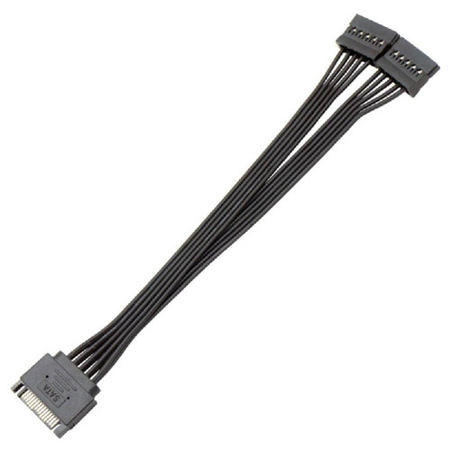 hejhncii Sata Power Splitter 15 Pin Sata Male to 15 Pin Female Splitter Cable Adapter for Hard Drive HDD SSD