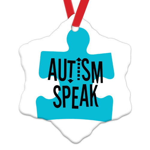 Decorative Hanging Ornaments Blue Autism Puzzle Ornaments Autism Awareness Christmas Tree Decorations Autism Gift Puzzle Ceramic Christmas Ornament Xmas Ornaments