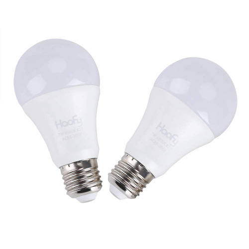 Dusk to Dawn Light Bulb 7W 6500K E26 E27 Smart Sensor LED Bulbs Light Control Ball Bubbles Built in Photosensor Detection for Porch Patio Garage Stairways