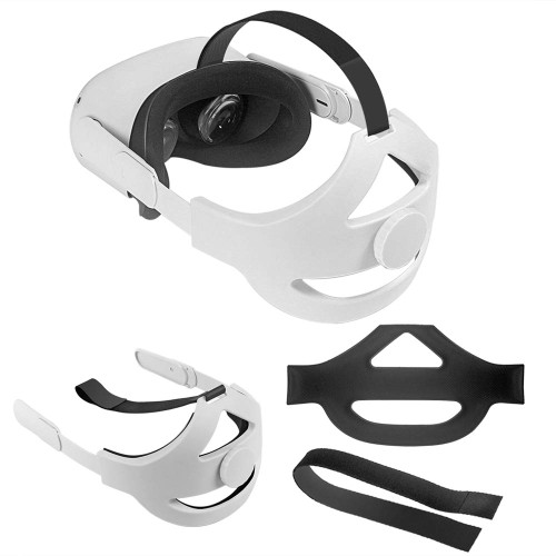 Adjustable Headband Compatible for Oculus Quest 2 with Head Cushion?Replace Elite Strap. Maintain Balance and Reduce Head Pressure