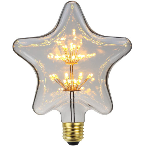 TIANFAN Vintage Led Bulb Big Star Firework 3W Starry 110-130V E27 Specialty Decorative Edison Bulb Warmth Glow