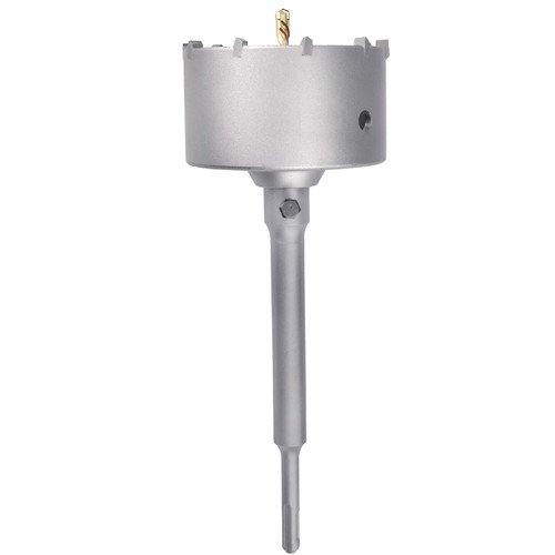 115mm / 4.5 inch Concrete Hole Saw + 220mm SDS Plus Rod, Cement Hole Saw, Brick Hole Saw for Concrete Cement Brick Wall and Stone (115mm (4.5 inch))