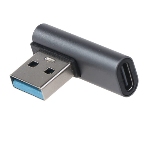 Diarypiece USB3.0 A Male To USB C Female Adapter, 90 Degree Cable Connector, Support 10Gbps Data Transfer for Laptops