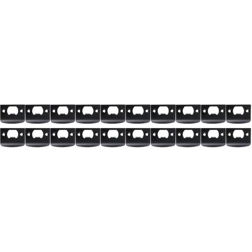 DOITOOL 20PCS Door Strike Plate Black, Black Deadbolt Strike Plate with Srews, Stainless Steel Deadbolt Covers Door Reinforcement Kit