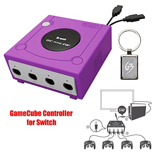 Gam3Gear Brook Super SW Converter for GameCube GC to Nintendo Switch Controller Adapter with Gam3Gear Keychain
