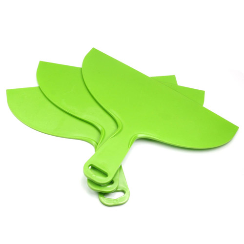 Bettomshin Putty Knife, 3Pcs Flexible Plastic Scraper, 10inch Plastic Paint Scraper Tool, Spatula Scraper, Plastic Putty Spackle Tool for Spackling Wallpaper Scraper Wall Painting Green Tone