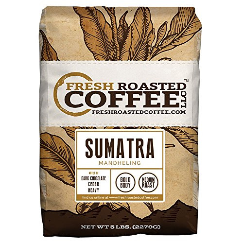 Sumatra Mandheling, Whole Bean, Fresh Roasted Coffee LLC (5 lb.) Sumatra Mandheling, Whole Bean, Fresh Roasted Coffee LLC (5 lb.)