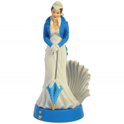 WL Gone with The Wind Figurine with Scarlett O'Hara in Blue Shell Dress WL Gone with The Wind Figurine with Scarlett O'Hara in Blue Shell Dress