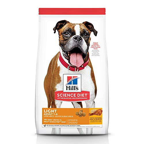 Hill's Science Diet Dry Dog Food, Adult, Light for Weight Management, Chicken Meal & Barley Recipe, 30 LB Bag