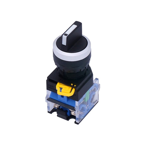 INFRI 22mm 2 NO Latching Maintained Three 3-Position Rotary Selector Select Switch 440V 10A
