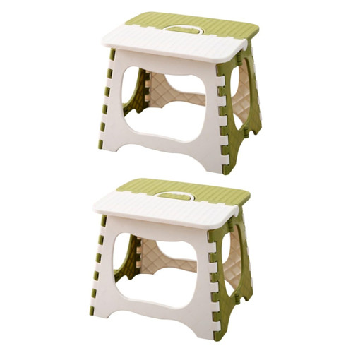 Holibanna 2pcs Folding Step stools for Adults Portable stools for Adults Stool for Toddlers Practical Folding Stool Home Folding Stool Simple Folding Stool Folding Chairs Footstool Set