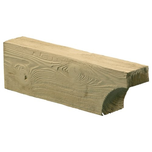Fypon CORCV18X8X6S 5 1/4"W x 7 1/4"H x 18"P Cove Style Corbel, Cedar Woodgrain Texture, Urethane