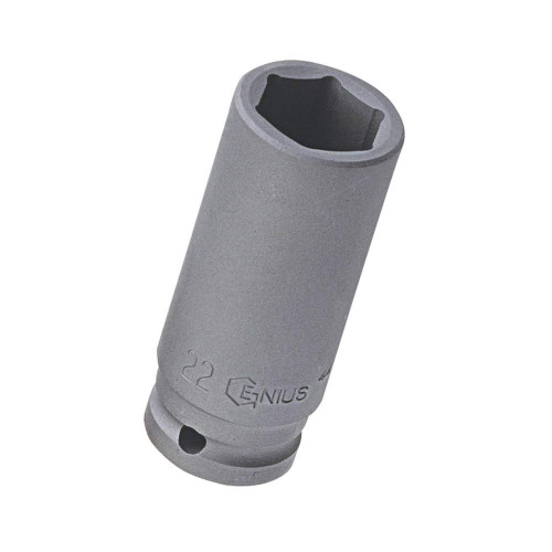 GENIUS TOOLS 1/2"" Dr. 37mm Cr-Mo Deep Impact Socket - 447837"
