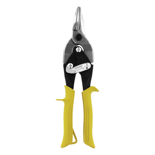 MIDWEST Aviation Snip - Straight Cut Regular Tin Cutting Shears with Forged Blade & KUSH'N-POWER Comfort Grips - MWT-6716S