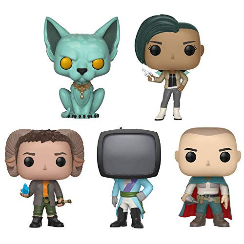 Funko Pop Comics: Saga Lying Cat, Alana w / Gun, Marko w/ Sword, Prince Robot and the Will Vinyl Figures Set