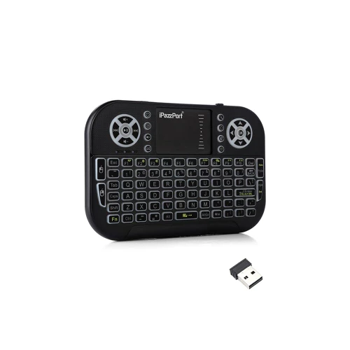 iPazzPort (Upgrade Mini Bluetooth Keyboard with Touchpad Mouse Portable 2.4G Wireless Keyboard with Backlit for Fire TV Stick/PC/Smart TV/Windows/Laptop/Phone/Mac/Android TV Box and More