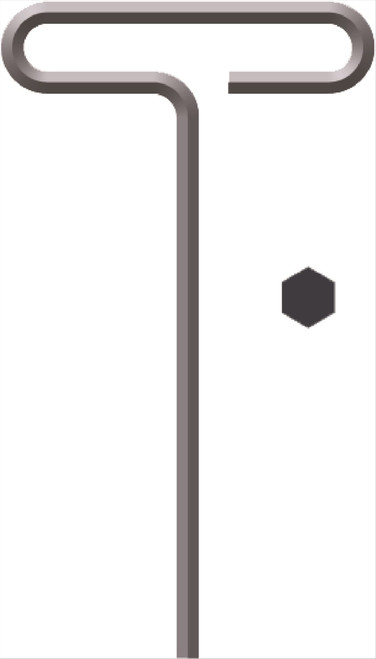 Eklind Tool Std Grip Hex T-Key-5MM - 9" Arm