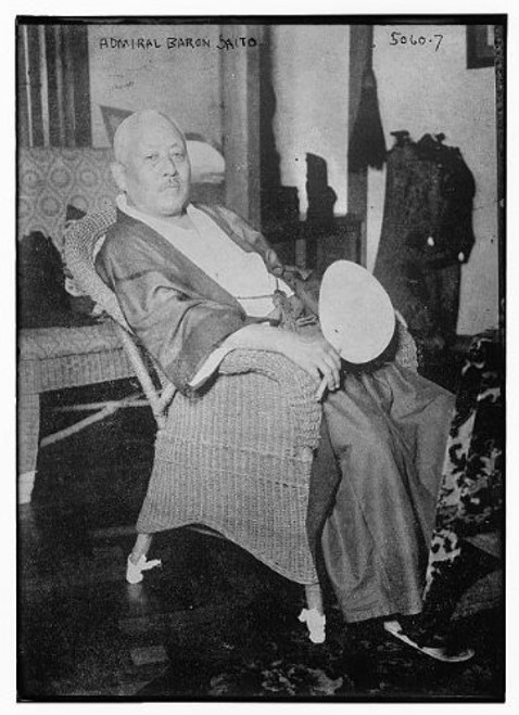 HistoricalFindings Photo: Admiral Baron Saito,Makoto,Japanese Naval Officers,Politician,Chairs,Military