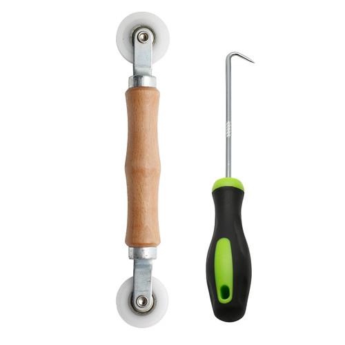 Yoohey Screen Tool Screen Door Repair Tool with Bearing, Screen Spline Remover Hook for Installing Rolling Window and Door Screen