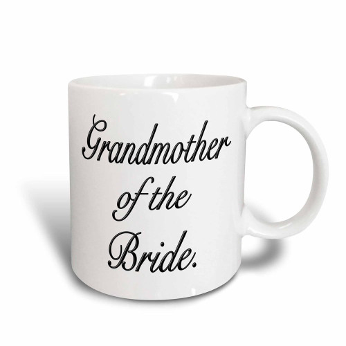 3dRose Grandmother Of The Bride Black Magic Transforming Mug, 11 oz