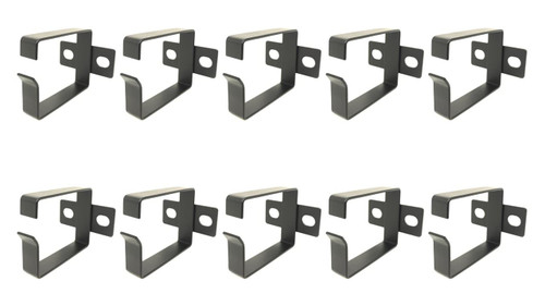 Metal Master - 10 Pack Server Rack Cable Management D-Ring Hooks - Bracket Organizer Hook Mount Set for Network Patch Cables, Fiber Optic, Power Cords (10 Pieces)