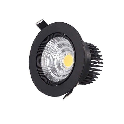 OKLUCK Ultra-Thin Recessed COB Downlight Home Entrance Photo Wall Spotlight Recessed Ceiling Light Spotlights Led Downlight Ceiling Light Background Wall Spotlight LED Embedded Shopping Mall Wall Baff