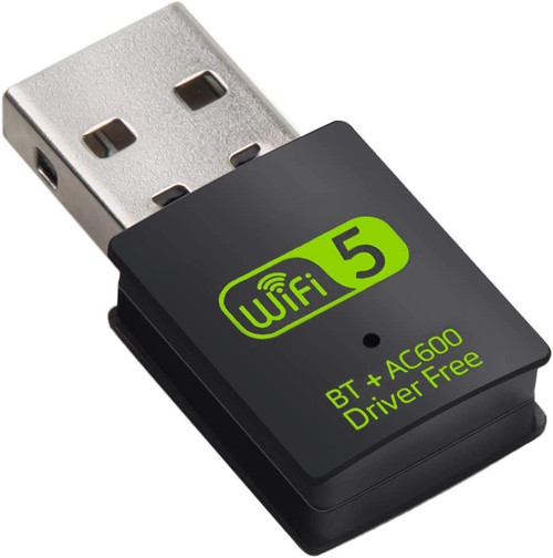 USB WiFi Bluetooth Adapter, 600Mbps Dual Band 2.4/5Ghz Wireless Network External Receiver, Mini WiFi Dongle for PC/Laptop/Desktop USB WiFi Bluetooth Adapter, 600Mbps Dual Band 2.4/5Ghz Wireless Network External Receiver, Mini WiFi Dongle for PC/Laptop/Desktop