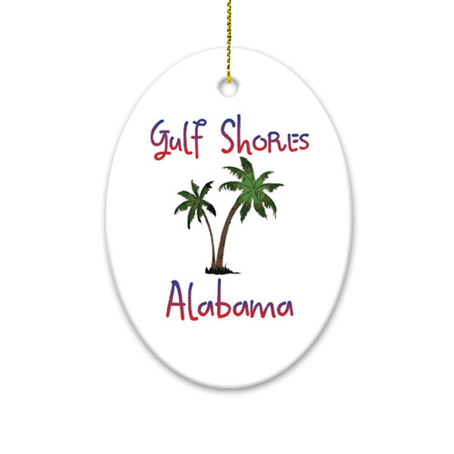 Gulf Shores Alabama Ceramic Ornament