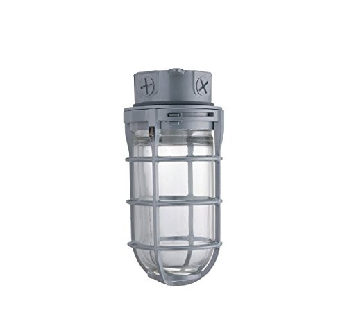 Lithonia Lighting VC42L M6 42W Compact Fluorescent Utility Vapor Tight Ceiling Mount Fixture with Bulb, Grey
