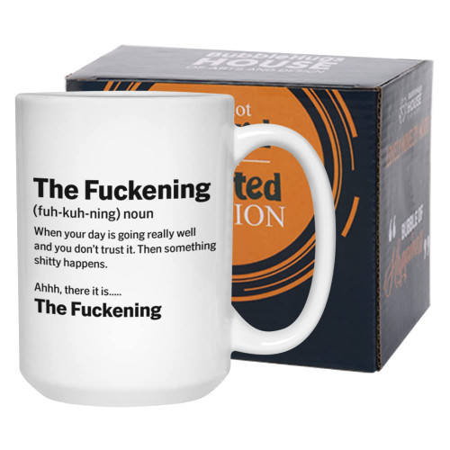 Bubble Hugs Sarcastic Coffee Mug 15 oz, The Sarcasm Inappropriate Funny Bad Rude Grammar Spelling Definition Gift Idea for Brother Sister Friends, White