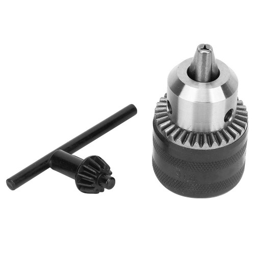 Fafeicy 1.5-13MM B16, Drill Chuck Adapter Milling Tool Kit Key Type Drill Chuck Electrophoretic Paint, Drill Chucks/Chuck Keys