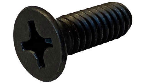 Small Parts 0608MPFB #6-32 x 1/2" Phillips Flat Machine Screw Fully Threaded Black Oxide (Pack of 100)