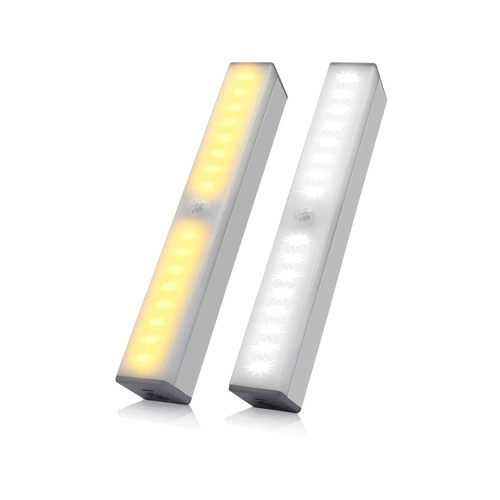 LED Closet Light Motion Activated, Under Cabinet Lights, Home-life Motion Sensor LED Lights, Stick-on Anywhere Battery Operated 32 LED Motion Sensor Night Light for Closet Hallway Stairway (2 Pack)