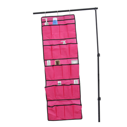 Cabilock Hanging Shoe Rack for Wall Mesh Organizer Bags Shoe Rack for Closet Doors Shoe Holders Behind Door Shoe Shelves for Closet Rosy Door Shoe Rack Hanging Storage Bag Door Shoe Bag
