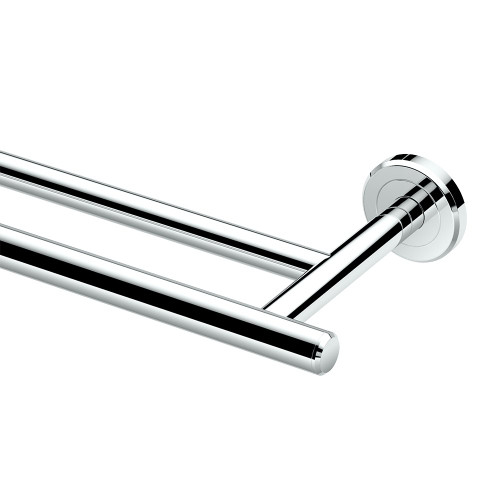 Gatco 4244 Latitude II 24" Double Towel Bar, Chrome