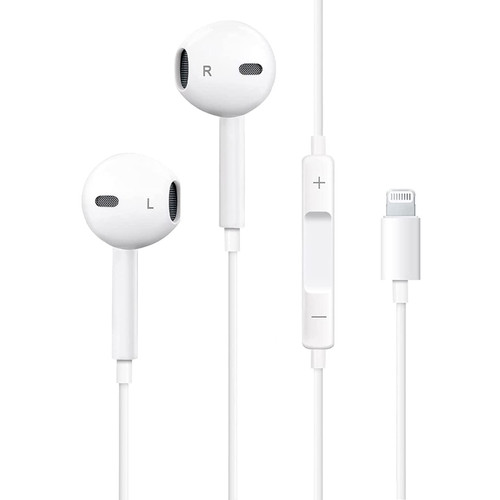 Apple Earbuds for iPhone,Wired Headphones with Lightning Connector?Apple MFi Certified?Noise Isolating Earphones Headsets for iPhone 14/14 Pro/13/12/11/XR/XS/8/7 (Built-in Microphone & Volume Control) Apple Earbuds for iPhone,Wired Headphones with Lightning Connector?Apple MFi Certified?Noise Isolating Earphones Headsets for iPhone 14/14 Pro/13/12/11/XR/XS/8/7 (Built-in Microphone & Volume Control)