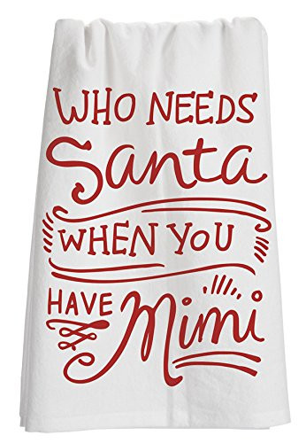 Primitives by Kathy LOL Made You Smile Dish Towel, 28" x 28", Have Mimi