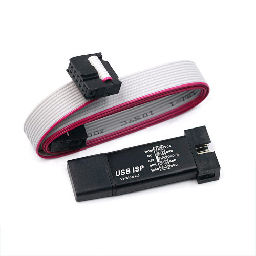 Aluminum Shell USB ISP USBISP USBASP ASP Programmer for 51 ATMEL AVR WIN7 64 (Random Color)