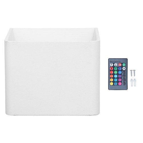 Hilitand Modern RGB LED Wall Sconce Light, Dimmable 3W 280lm Remote Control Aluminum Sconce Wall Lamp with 4 Light Modes for Bedroom,Living Room,Room 85?265V