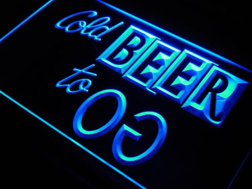 Cold Beer to Go Bar Pub Club LED Sign Neon Light Sign Display s230-b(c)